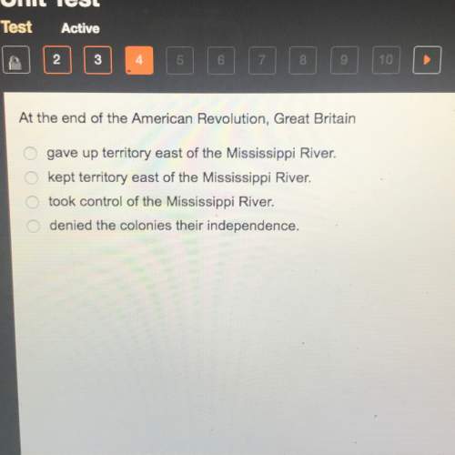 At the end of the american evolution great britain