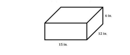 Suppose you are using the box shown to send birthday presents. which measurement best describes the