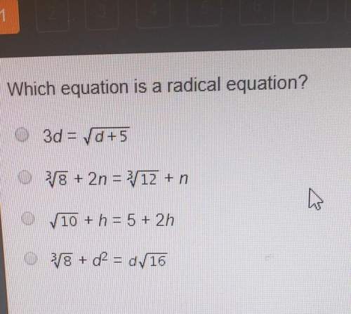 Which equation is a radical equation?