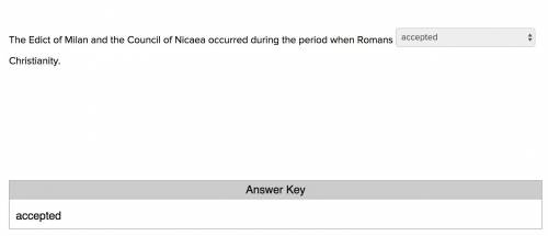 The edict of milan and the council of nicaea occurred during the period when romans christianity.