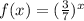 f(x)=(\frac{3}{7})^x