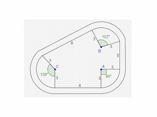 Each length unit on the speedway diagram represents one-tenth of a mile. what is the length of the t