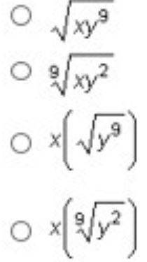 Which expression is equivalent to  xy^2/9?  
