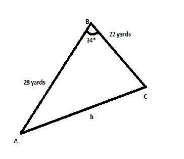 What is the value of b?   round your answer to the nearest tenth.  15.7 yd  24.1 yd  35.1 yd  36.2 y
