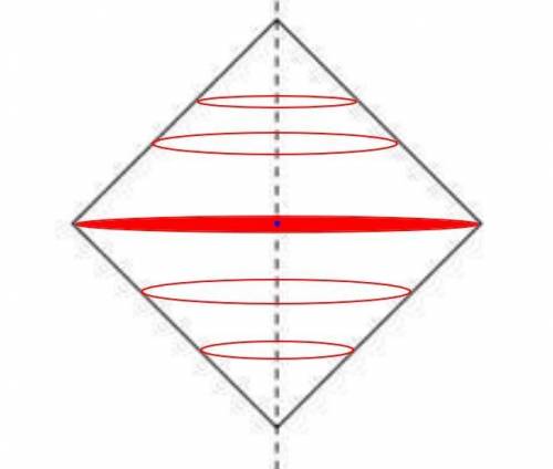 Which plane figure generates a cylinder when it rotates about the dashed line?   you : )