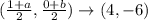(\frac{1+a}{2},\frac{0+b}{2})\rightarrow (4,-6)