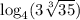 \log_4(3\sqrt[3]{35})