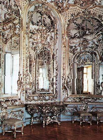 The origin of the word rococo comes from the french term rocaille , which  a) charming b) pastel a