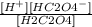 \frac{[H^+][HC2O4^-]}{[H2C2O4]}