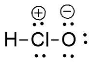 Draw the lewis structure with the atoms arranged as hclo. include all non-bonding electronsand non-z