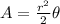 A = \frac{r^2}{2} \theta