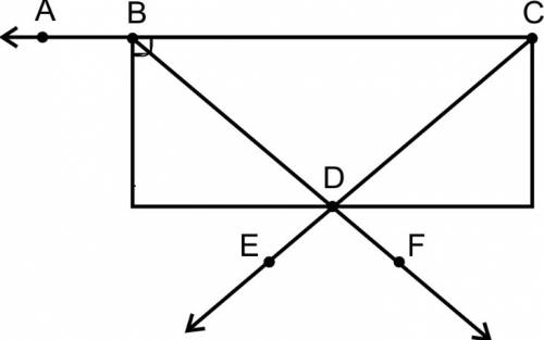 Draw and label a figure that has 4 points, 2 rays, and 1 right angle.