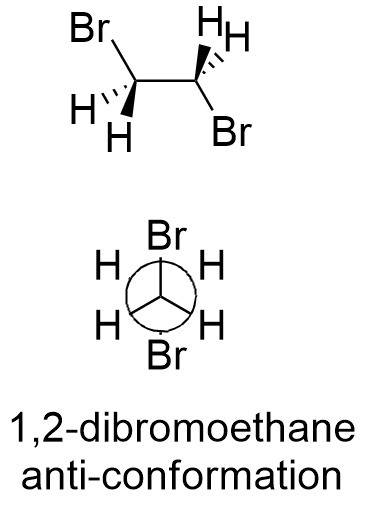 The most stable conformation of 1,2-dibromoethane is: