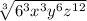 \sqrt[3]{6^3x^3y^6z^{12}}