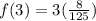 f(3)=3( \frac{8}{125} )