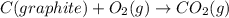 C(graphite)+O_{2}(g)\rightarrow CO_{2}(g)