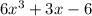 6x^3+3x -6