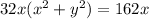 32x(x^2+y^2)=162x