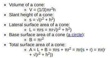 If the radius and the slant height of a right circular cone are each multiplied by 3, by what factor