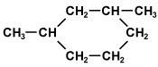 The following structure shows a cyclohexane ring with two attached methyl groups. imported asset