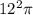 12^2 \pi