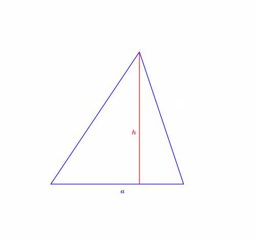 How do u find the area of a triangle