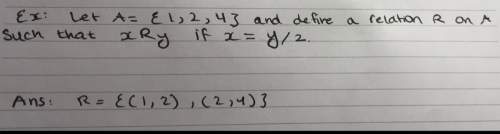 How to solve this relation question? the answer is given, but could someone explain? i don’t unde