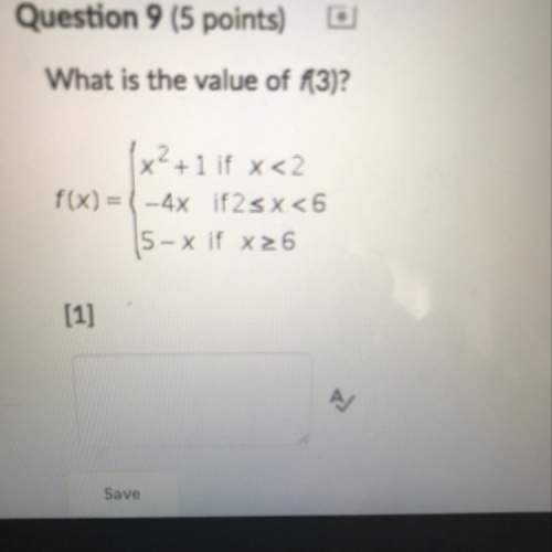 Need asap! what is the value of f(3)?