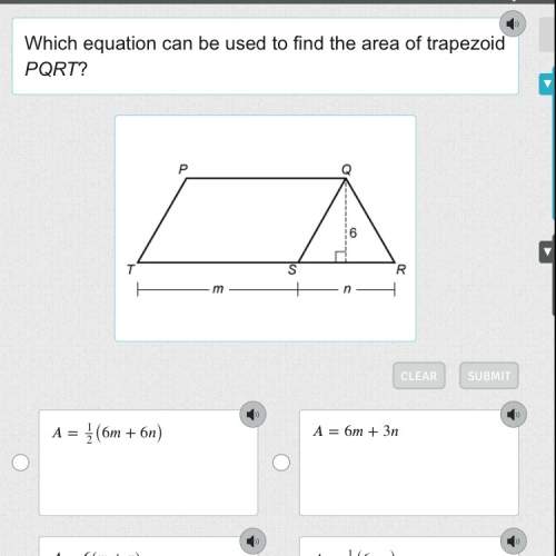Which equation can be used to find the area of trapezoid pqrt?