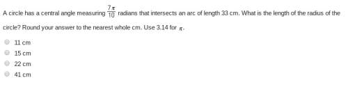 What is the length of the radius of the cirlce?