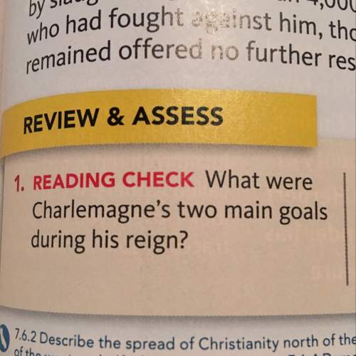What were charlemagne’s two main goals during his reign?