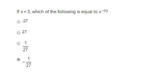 Negative exponents - all of the following expressions are equal except