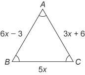 What is the value of x? enter your answer in the box. x =