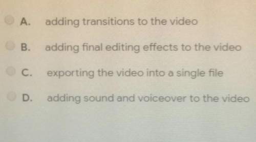 If xyz news channel hires you as a video editor what would be your last step of editing a feature ne