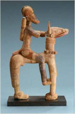 Name the following example of african art and the civilization is it from. how was this figure made?