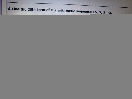 Find the 20th term of the arithmetic sequence