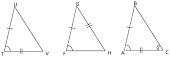 Which triangles are congruent by sas? a. abc and tuvb. vtu and abcc. vtu and hgfd. none of the abo