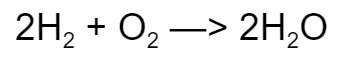 Consider the following reaction: 2h2 + o2 —&gt; 2h2o a) what are the reactants in this reaction?