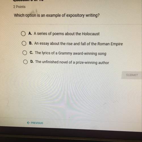 Which option is is an example of expository writing?