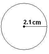 What is the circumference of the circle shown below? use 3.14 for π, round your answer to the neare
