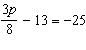 A: -27 b: -32 c: -45 d: -101 [tex]\frac{1}{3}[/tex]