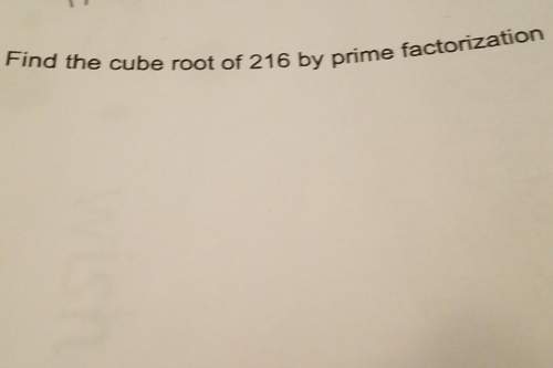 Find the cube root of 216by prime factorization