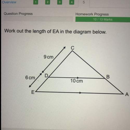Work out length of ea in the diagram