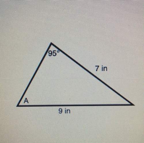 What is the measurement of angle a to the nearest degree?