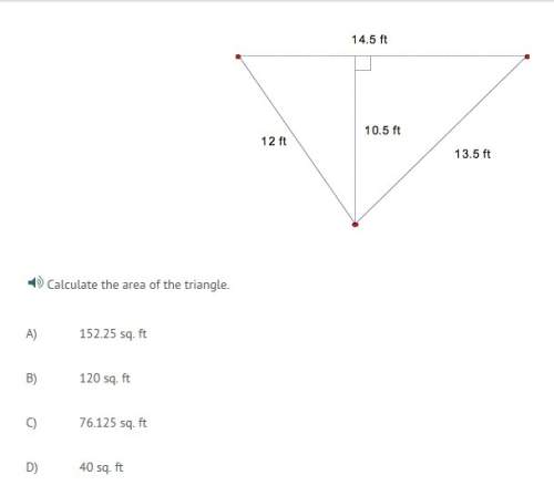 Calculate the area of the triangle.