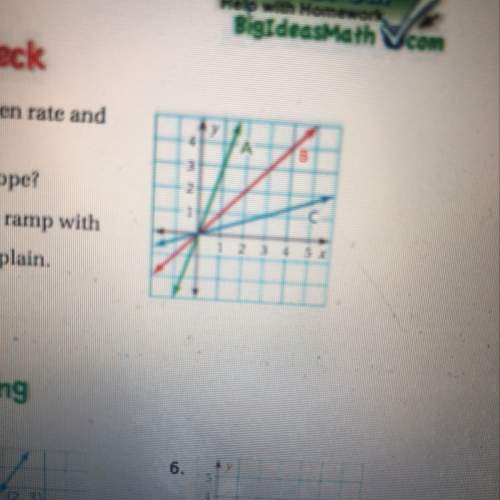 Hi i really need with this. which line has the greatest slope?