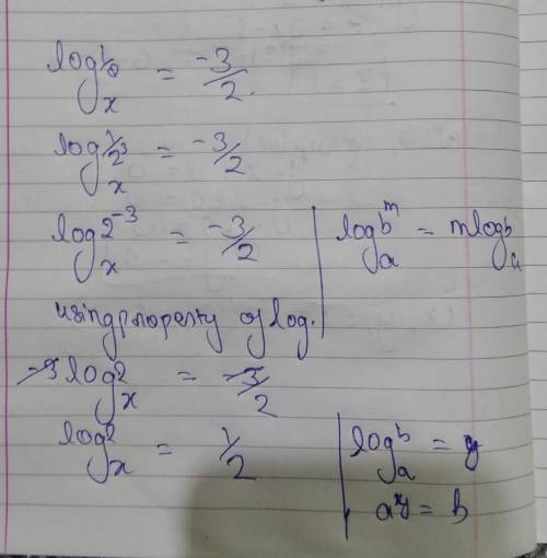 if logx (1 / 8) = - 3 / 2, then x is equal to  a. - 4  b. 4  c. 1 / 4  d. 10
