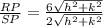 \frac{RP}{SP}=\frac{6\sqrt{h^2+k^2}}{2\sqrt{h^2+k^2}}