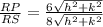 \frac{RP}{RS}=\frac{6\sqrt{h^2+k^2}}{8\sqrt{h^2+k^2}}