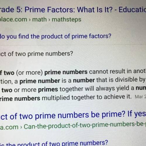 How do you find the product of a prime number?